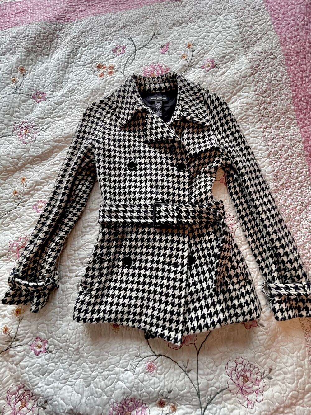 houndstooth club monaco peacoat